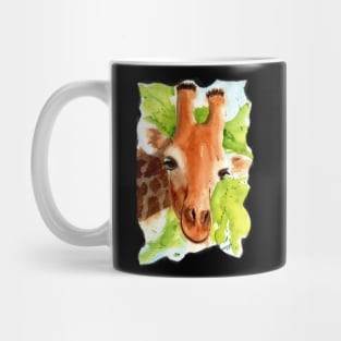 Watercolor Giraffe Portrait Mug